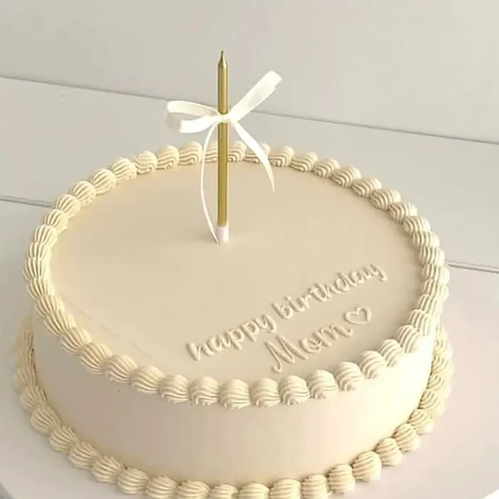 کیک ساده سفید