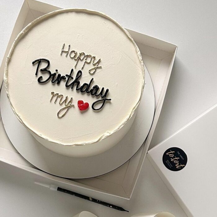 کیک با طرح ساده