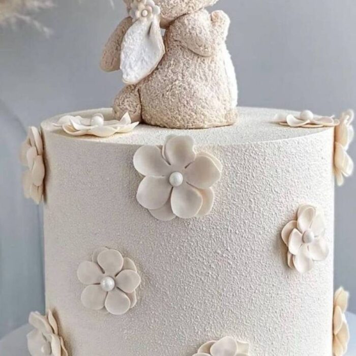 کیک عروسکی طرح گل