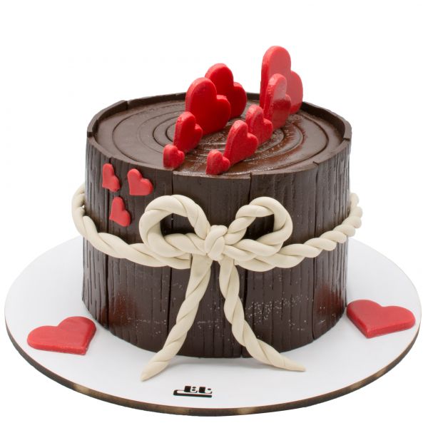 کیک شکلاتی مدل قلب
